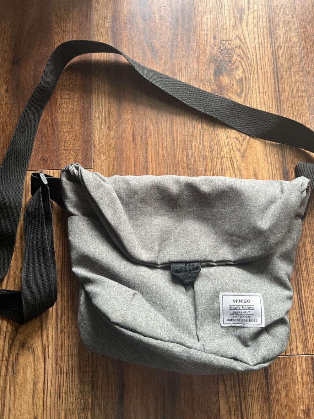 Miniso grey Crossbody Bag